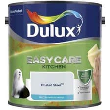 Image of Dulux Easycare Kitchen Matt Emulsion Walls Ceilings Frosted Steel Paint 2.5L