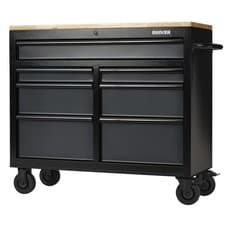 Image of Bunker BUNKER� 7 Drawer Workbench Roller Tool Cabinet, 41", Grey