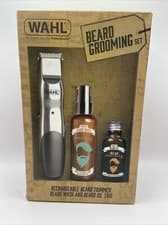 Image of WAHL 9916-803 Cordless Beard Trimmer, 30ml Beard Oil & 100ml Beard Wash Gift Set