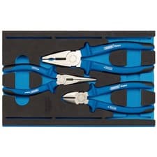 Image of Draper Expert Heavy Duty Plier Set in 1/4 Drawer EVA Insert Tray 3 Piece 63262