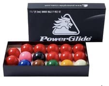 Image of PowerGlide Snooker Ball Set 1 3/4”(44.5mm) 16 Piece . the green ball is missing