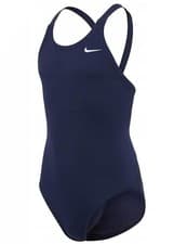 Image of Nike Girl's Hydrastrong Fastback Swimsuit - Midnight Navy