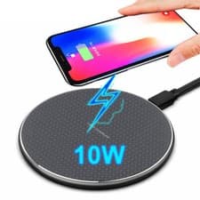 Image of Wireless Charger 10W Fast Charging Pad For Android iPhone 13 12 11 XR XS MAX