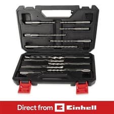 Image of Einhell Drill Bit Set w/ Case for SDS Plus Drills Rotary Hammer Universal 12pc