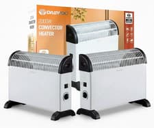 Image of Daewoo Convector Heater 2000W-3 Heat Settings Free Standing Thermostat Control