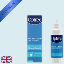 Image of Optrex Multi Action Eye Wash, Irritated, Tired, Uncomfortable Eyes, 100ml