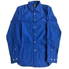 Image of G-STAR Men's Dark Pop Blue Core Shirt L/S RRP £80
