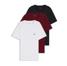 Image of BOSS Mens T-Shirts Multicoloured 3 Pack Short Sleeve With Logo - Size M