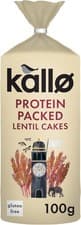 Image of Kallo Protein Packed Lentil Cakes, Low Fat Healthy Snacks, Vegan & Coeliac Frie
