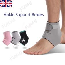 Image of Ankle Support Brace Strap Compression Wrap Ankle Injury Protector Adjustable-UK