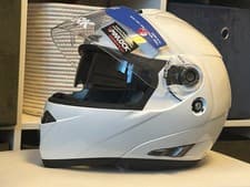 Image of Shark Openline Prime XS Flip Up Modular Helmet White Pinlock Anti-Scratch Visor
