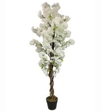 Image of 150cm Artificial White Cherry Blossom Tree