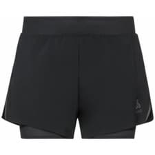 Image of Odlo ladies performance shorts 2-in-1 -zeroweight-3 inch Black-size M-New with T