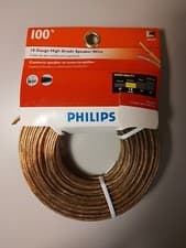 Image of Philips 100 feet 18 Gauge Speaker Wire New