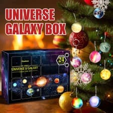 Image of Christmas Advent Calendar 24 Days Countdown Xmas Planet Gift Box Galaxy Toy Set
