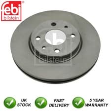 Image of Brake Discs Front Febi Fits Panda Doblo Fiorino Stilo 500 Bravo Qubo MiTo