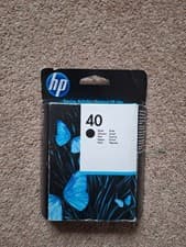 Image of HP 40 Black Ink Cartridge - New - Out Of Date Copyjet Designjet Deskjet 