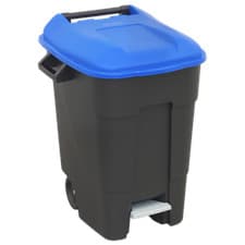 Image of Sealey Refuse/Wheelie Bin with Foot Pedal 100L - Blue BM100PB