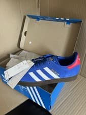 Image of Adidas Originals Gazelle Royal Blue Red White & Gold UK size 6 - BNIBWT
