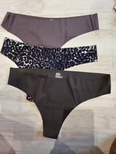 Image of Ladies 3 Pack Ultra Comfort Low Rise V Thongs Size 12-14