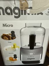 Image of Magimix 18115 Le Micro Mini Food Processor 290 Watt 0.8 Litres Satin Steel