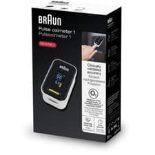 Image of Braun Pulse Oximeter 1 SpO2 Heart Rate Blood Oxygen Saturation Finger PR Monitor