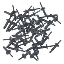 Image of Sealey Plastic Rivet 6.3 x 25.2mm Pack of 50 Fits Most Rivet Tools PR002