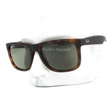 Image of Ray-Ban Justin Sunglasses RB4165 865/9A Matte Brown Havana Polarized 54mm w/case