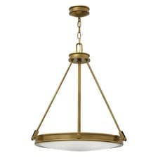 Image of 4 Bulb Ceiling Pendant Light Fitting Heritage Brass LED E14 60W Bulb