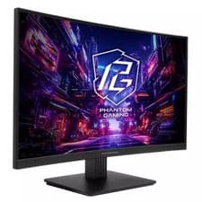 Image of Asrock Monitor 27inch Quad HD 180Hz VA Curved 1500R HDR Multicoloured PG27QRT1B
