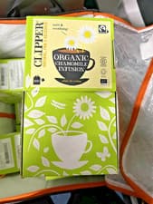 Image of Clipper Organic Chamomile Tea 250 Individually Wrapped Sachets Caffeine Free