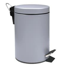 Image of 3 LITRE SMALL PEDAL BIN BATHROOM KITCHEN TOILET RUBBISH - GREY