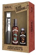 Image of Wahl Complete Beard Trimmer & Grooming set + Beard Oil, Wash & Beard Cutting Kit