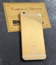 Image of 24CT GOLD PLATED EDITION IPHONE 6 PLUS MOBILE SMART PHONE  