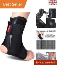 Image of Customized Fit Ankle Brace Stabilizer for Athletes: Injury Prevention & Recovery