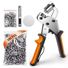 Image of DayPlus Grommet Tool Kit 3/8 Inch Eyelet Press Pliers 10mm Manual Handheld