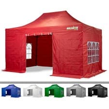Image of BULHAWK® 3x4.5m COMMERCIAL GRADE HEAVY DUTY POP UP GAZEBO MARKET STALL MARQUEE