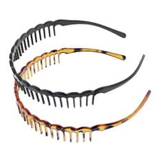 Image of Sharks Tooth Zig Zag Hair Band Toothed Headband Alice Band Sports Ladies Men UK