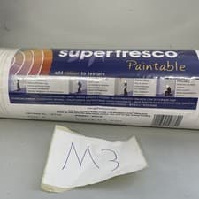 Image of Superfresco Paintable Subway Stripes White Luxury Textured Vinyl Wallpaper 19784