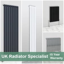 Image of Designer Flat Panel Radiator Horizontal Vertical Modern Central Heating Rads