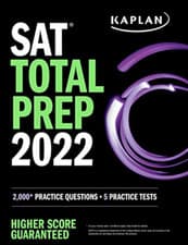 Image of Sat Total Prep 2022: 2000+ Practice Questions + 5 Pract - NEW Kaplan Test Pre 2