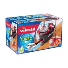 Image of Vileda Easy Wring and Clean Turbo Microfibre Mop and Bucket Set - Grey