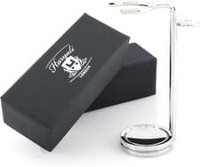 Image of Premium Quality Stainless Steel Shaving Brush Stand Holder for Razor & Brush UK