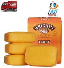 Image of Wright's Coal Tar Soap Traditional Antiseptic Cleansing Fragrance 4x 100g Bars