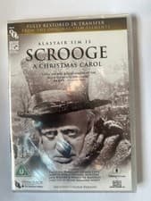 Image of Scrooge A Christmas Carol Alastair Sim DVD Includes Colour Version New/Sealed