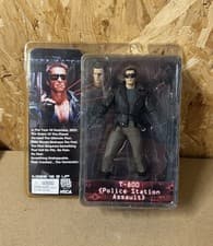 Image of Official NECA Terminator : T-800 Police Station Assault Action Figure Sealed