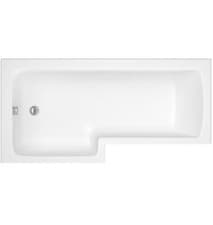 Image of Iflo Metz L-Shaped Shower Bath 1700mm Left Hand 519070 RRP £218