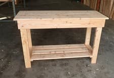 Image of Wooden Work Bench 1.2m- 4ft  Great garage workbench