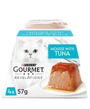 Image of Purina Gourmet Revelations Mousse with Tuna Cat Food 24 x 57G