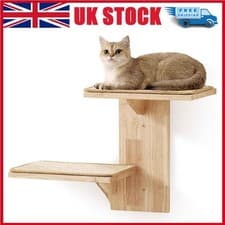 Image of Cat Wall Shelves, Tree-Inspired Wall-Mounted Cat Furniture with Dual Platforms
